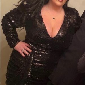 Fashion Nova Plus sequin dress